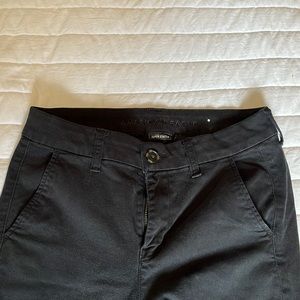 Black straight leg pants
